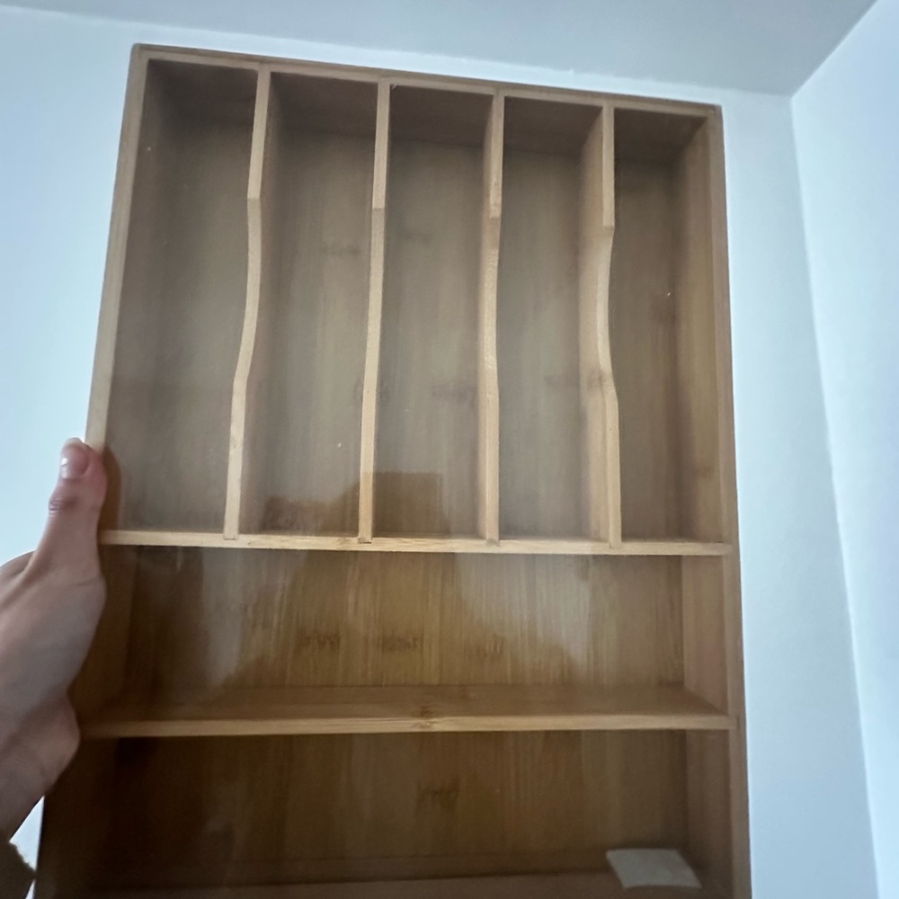 Bamboo Utensil Organizer